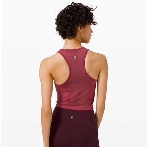 NWT Lululemon for the chill of it crop tank size 2